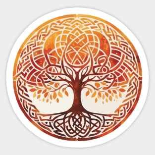 Yoga Teacher Celtic Knot Tree of Life Sticker